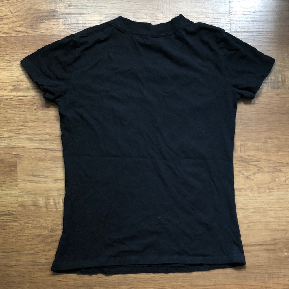 Cotton On Black Graphic Tee with Purple and White Design - Picture 4 of 4